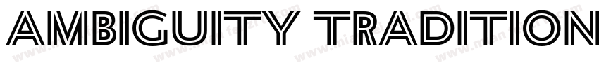 Ambiguity Tradition SemiBold字体转换